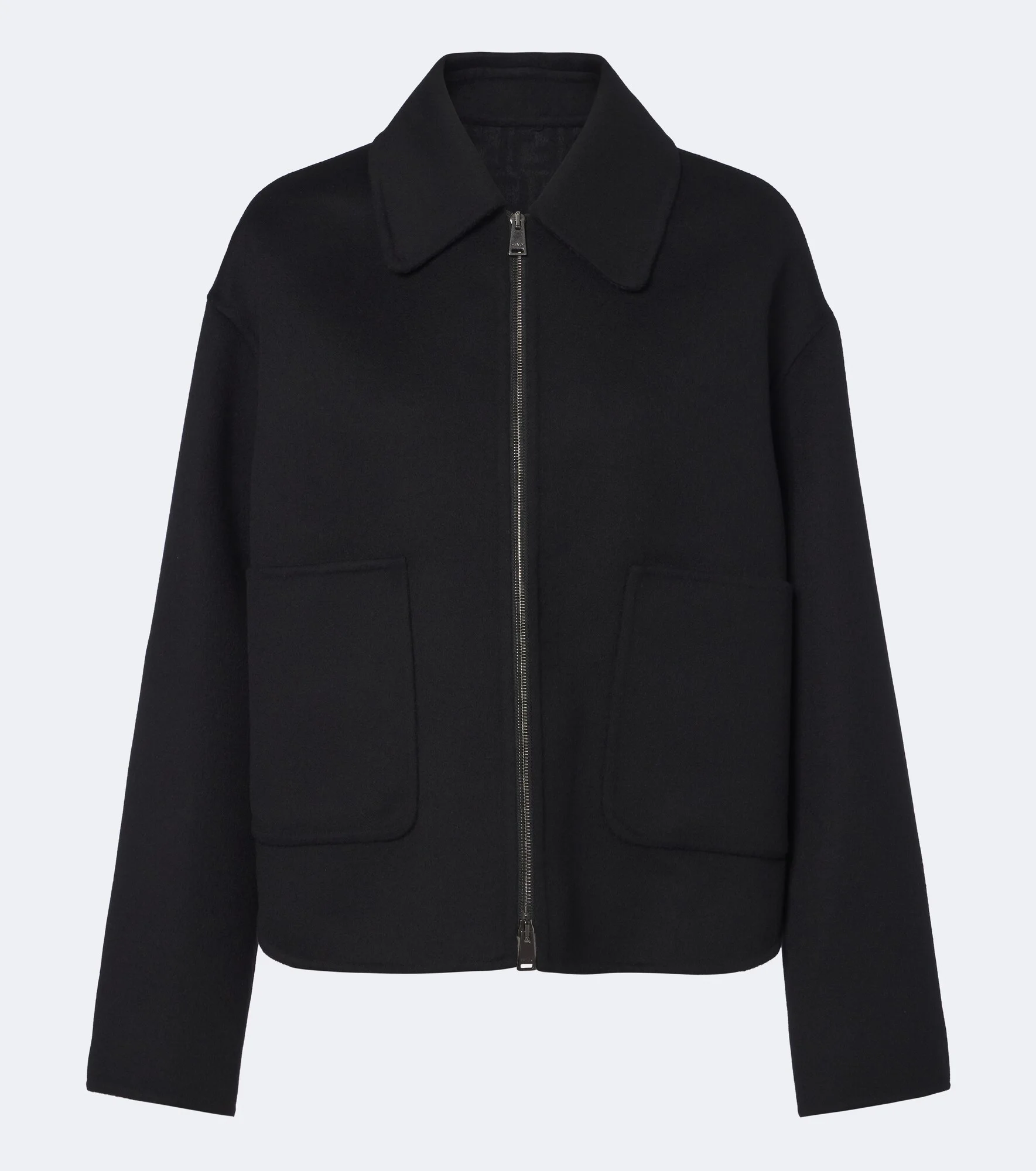 Wool and silk blouson jacket - 1