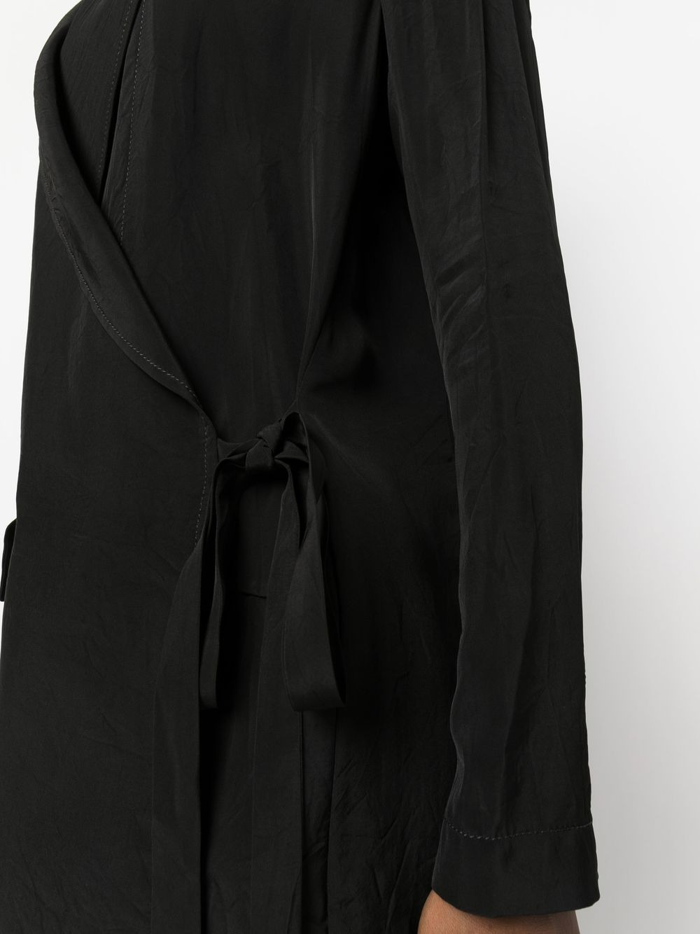 peak-lapels tie-waist blazer - 5