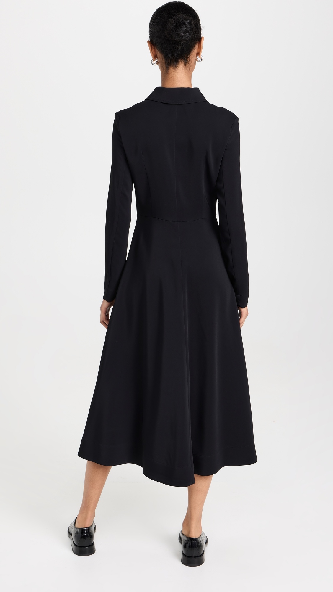 Long Sleeve Shirt Dress - 2