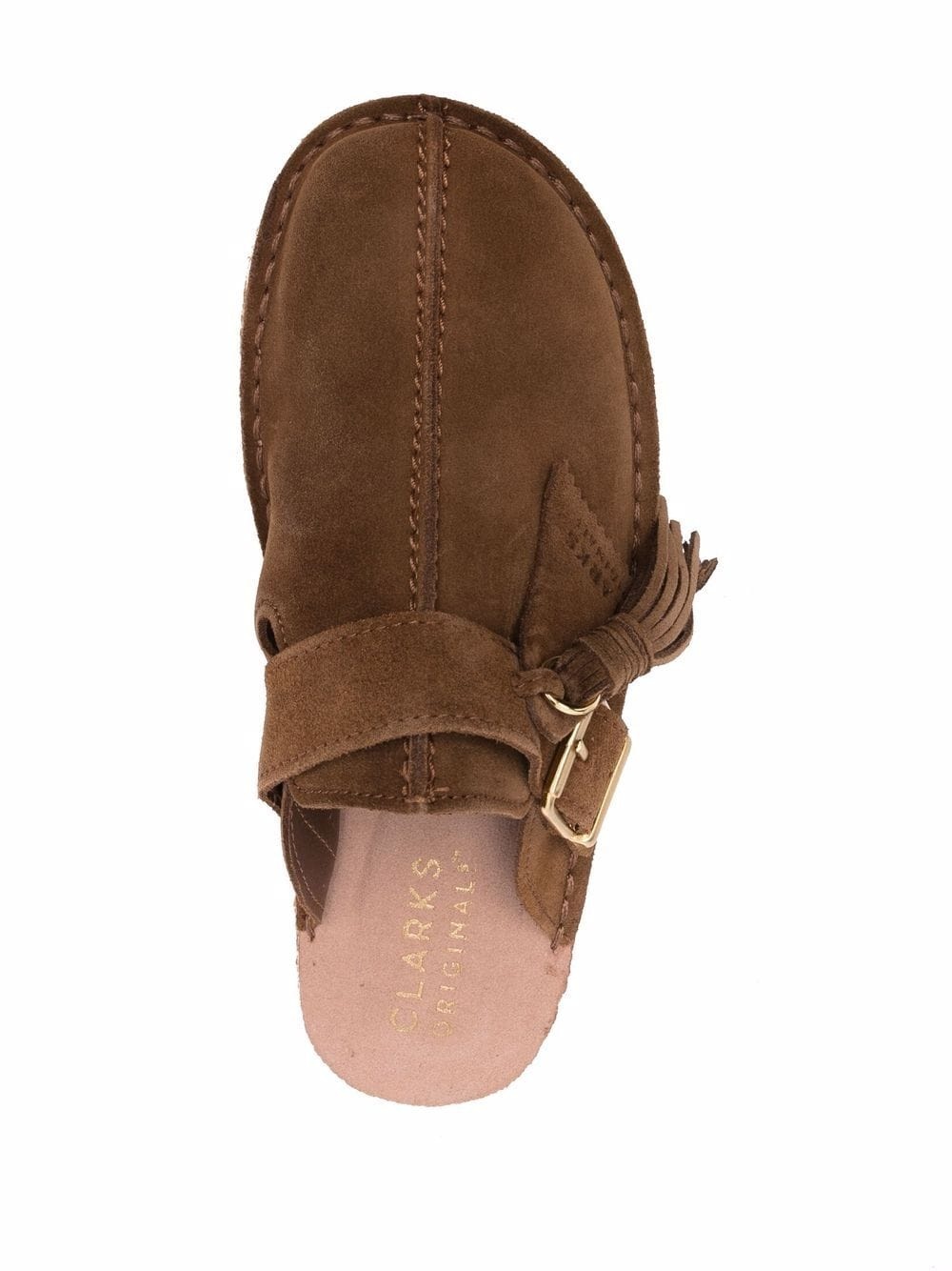 slip-on suede mules - 4