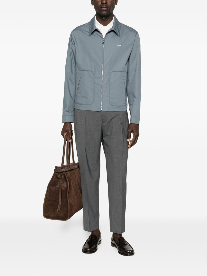 Prada triangle-logo jacket outlook