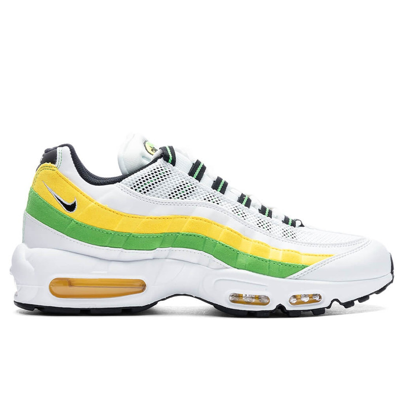 NIKE AIR MAX 95 ESSENTIAL - WHITE/GREEN APPLE/TOUR YELLOW - 1