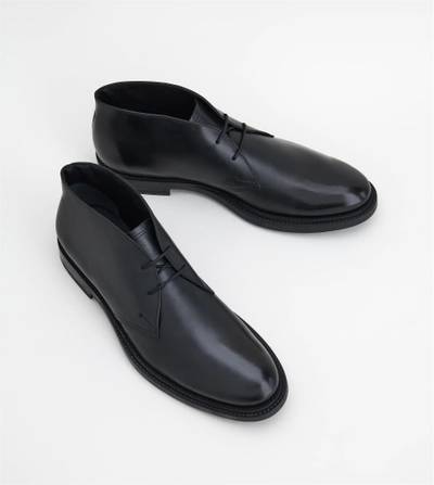 Tod's DESERT BOOTS IN LEATHER - BLACK outlook