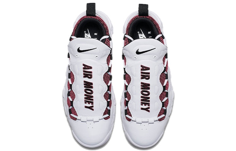 Size 9.5 Nike Air More Money Uptempo Habanero Red White Mens Snaekers AJ2998-100 Men main image 4