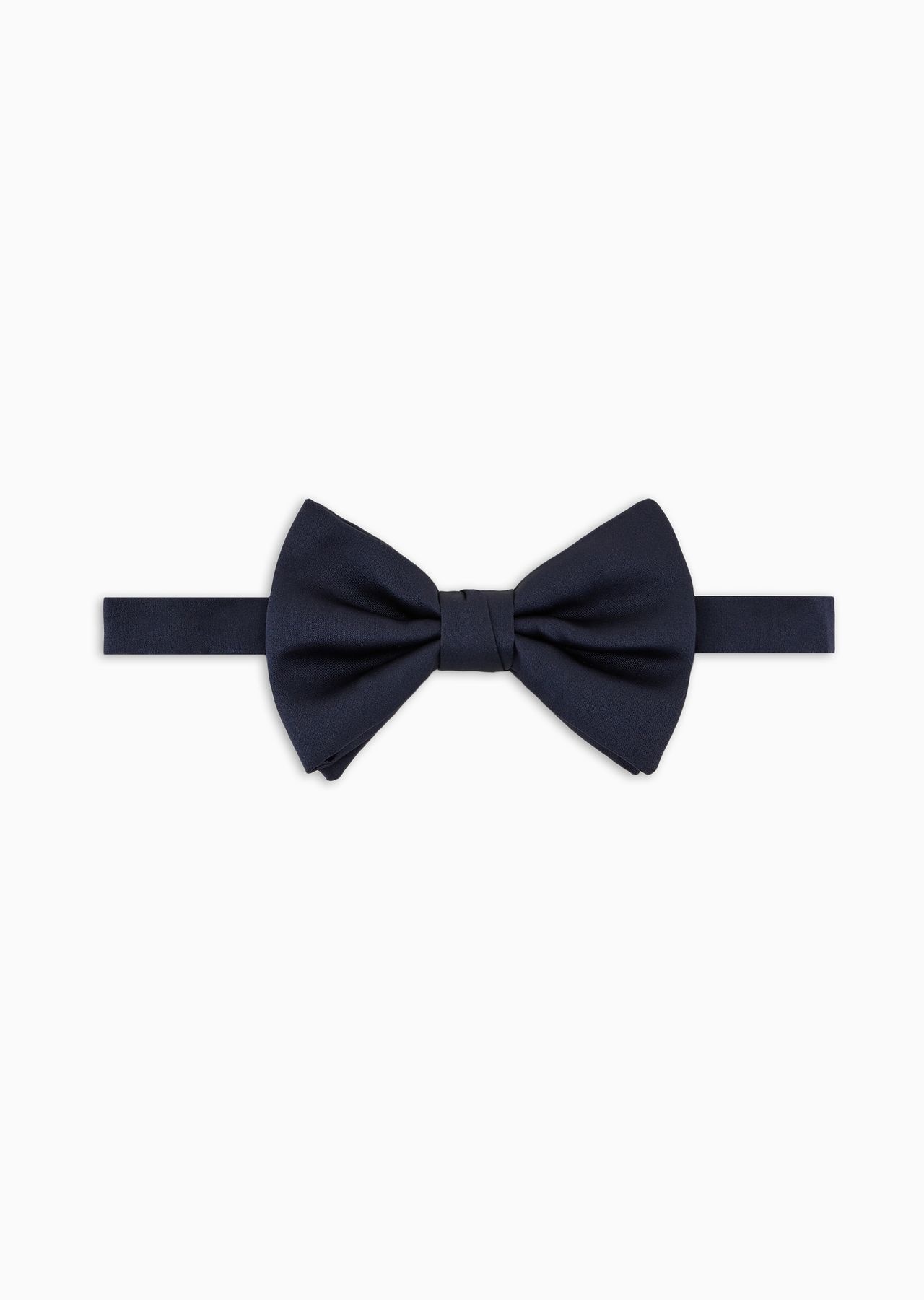 Large silk-blend pre-tied bow tie - 1