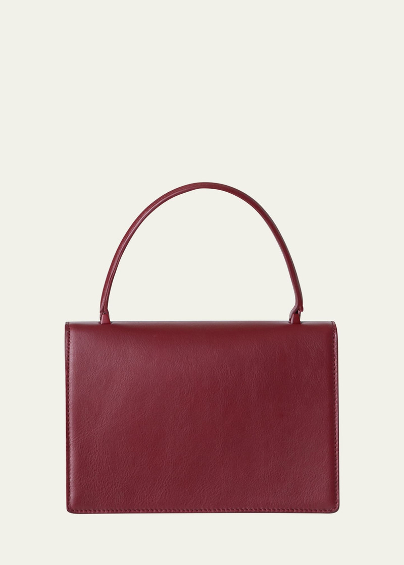 AKRIS Alice Small Leather Top-Handle Bag outlook