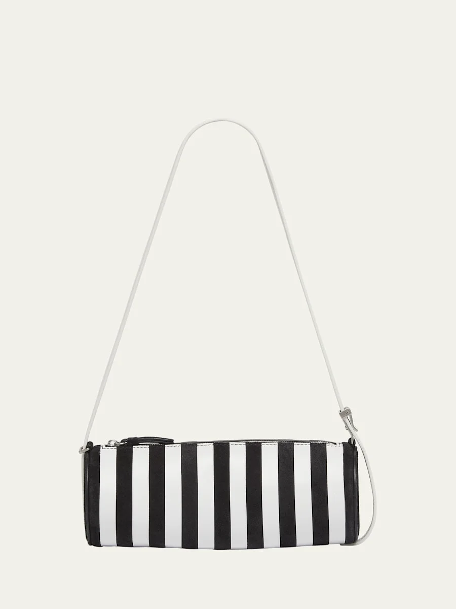 Silo Striped Napa Leather Shoulder Bag - 1