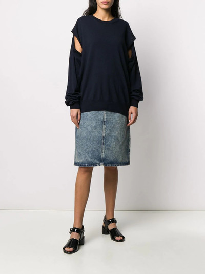 Maison Margiela slit sleeve jumper outlook