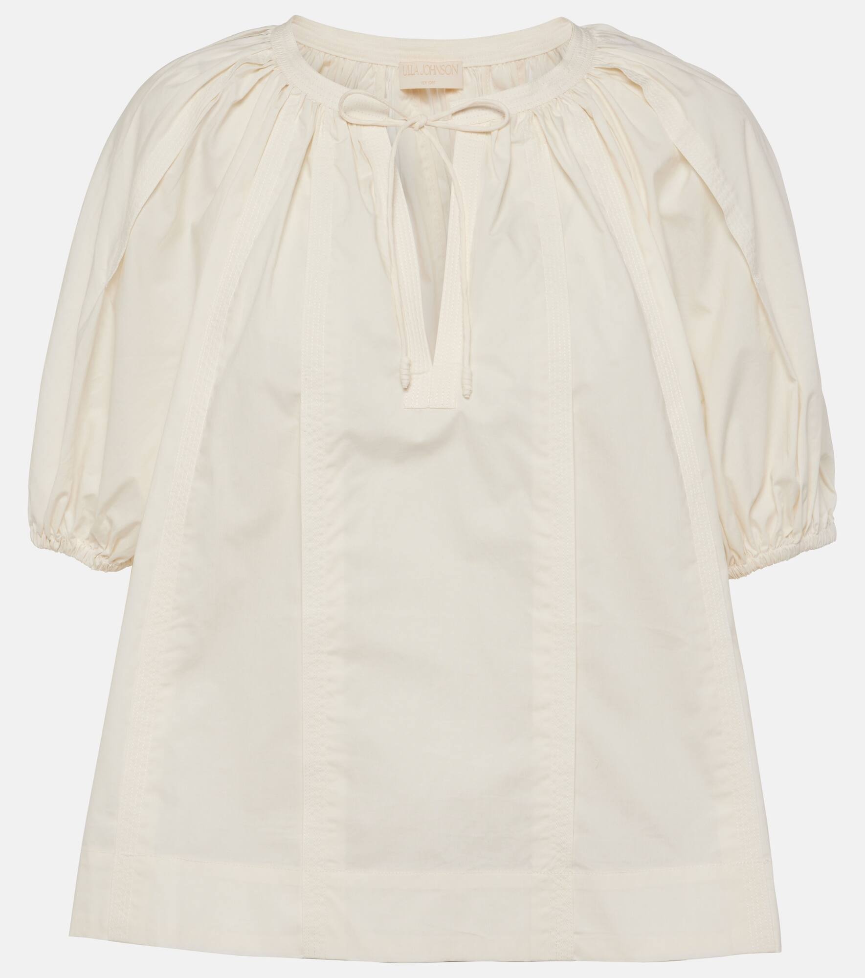 Loli cotton poplin blouse - 1