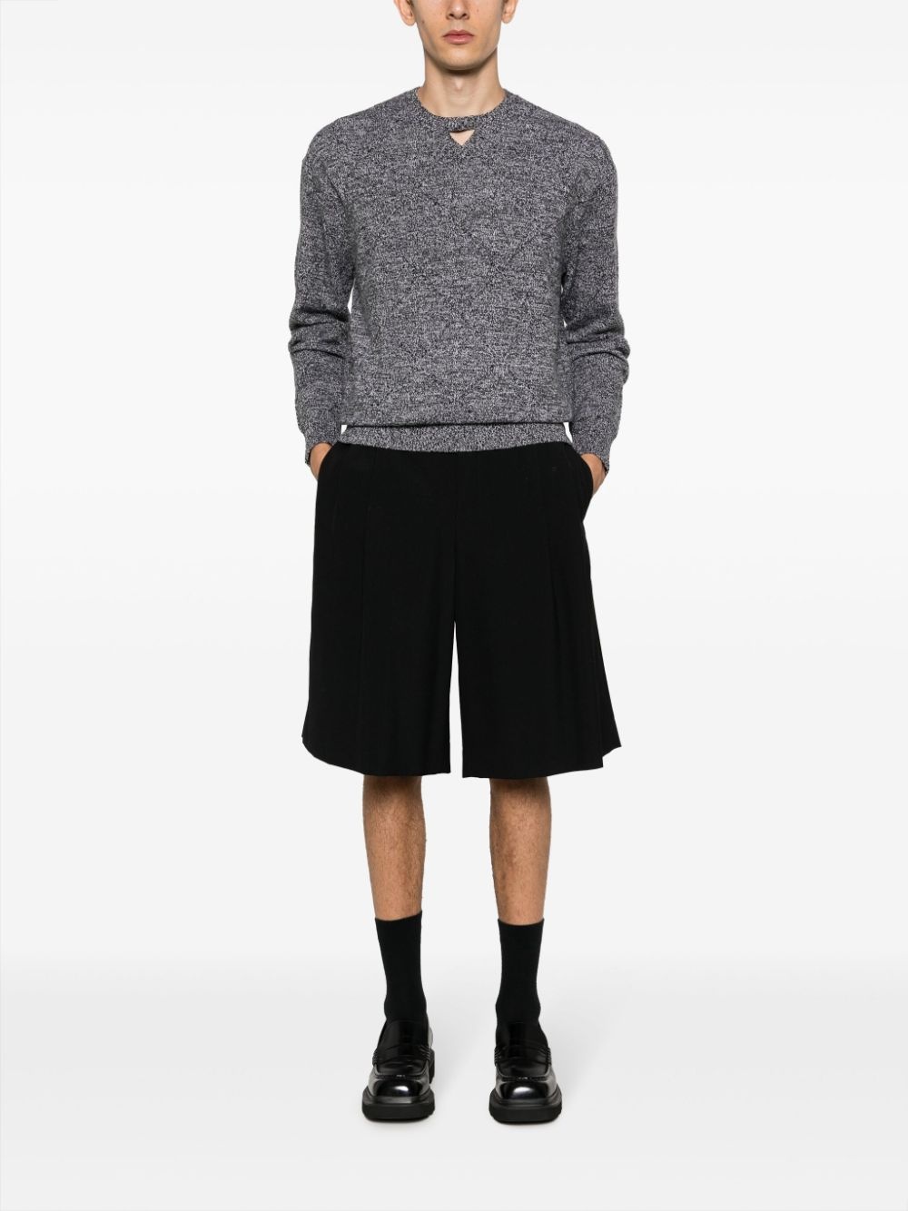 crew-neck chunky-knit jumper - 3