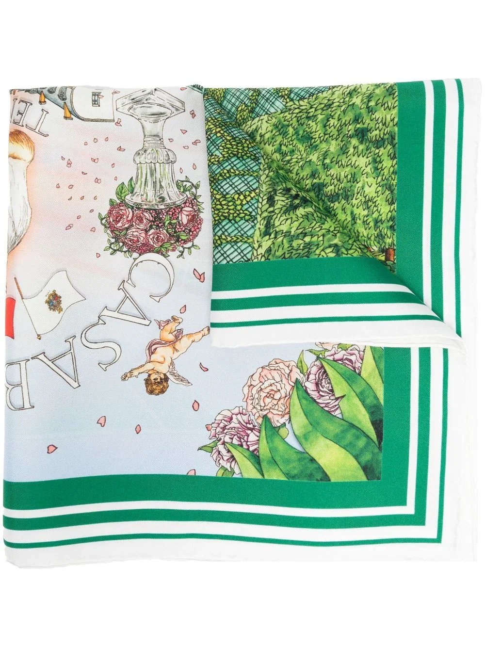 Tennis Club Privé silk scarf - 1