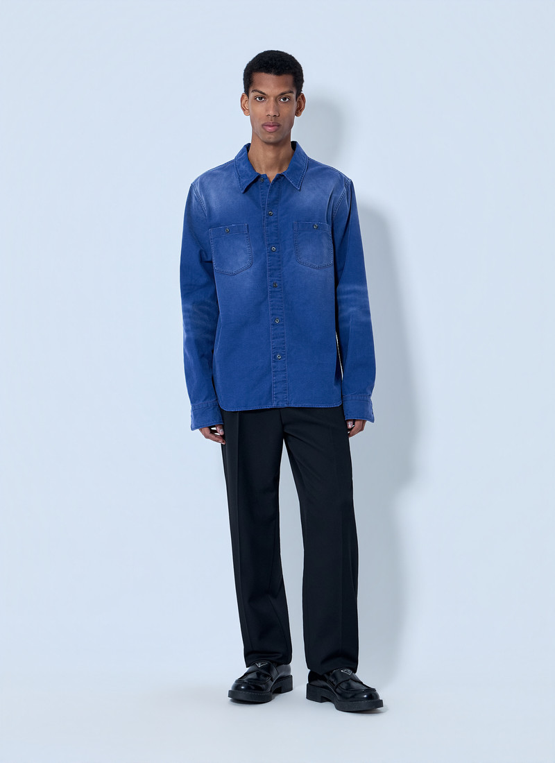 Prada Denim Button-Down Shirt outlook