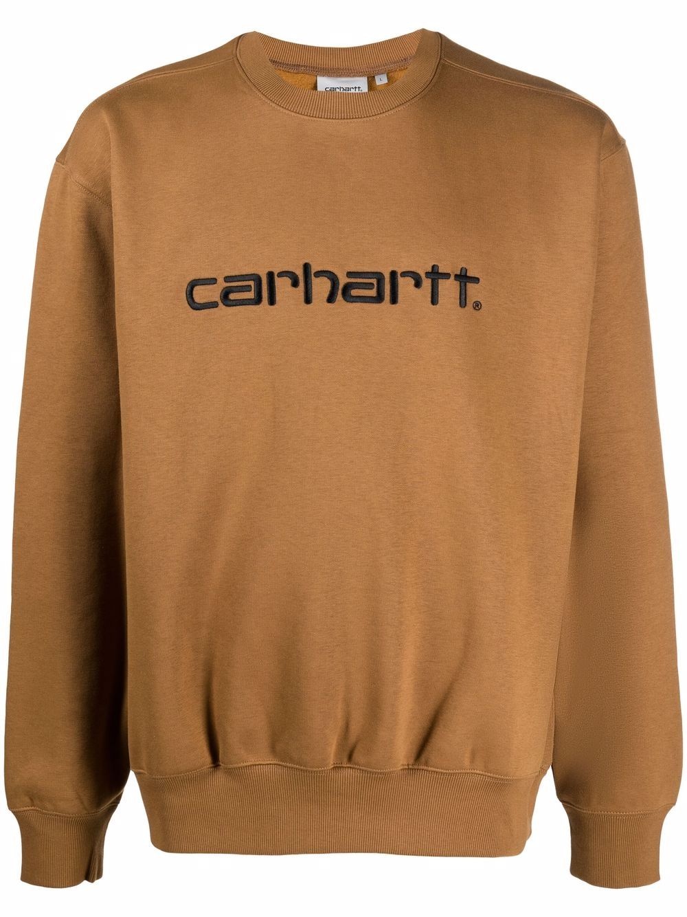 logo-embroidered sweatshirt - 1