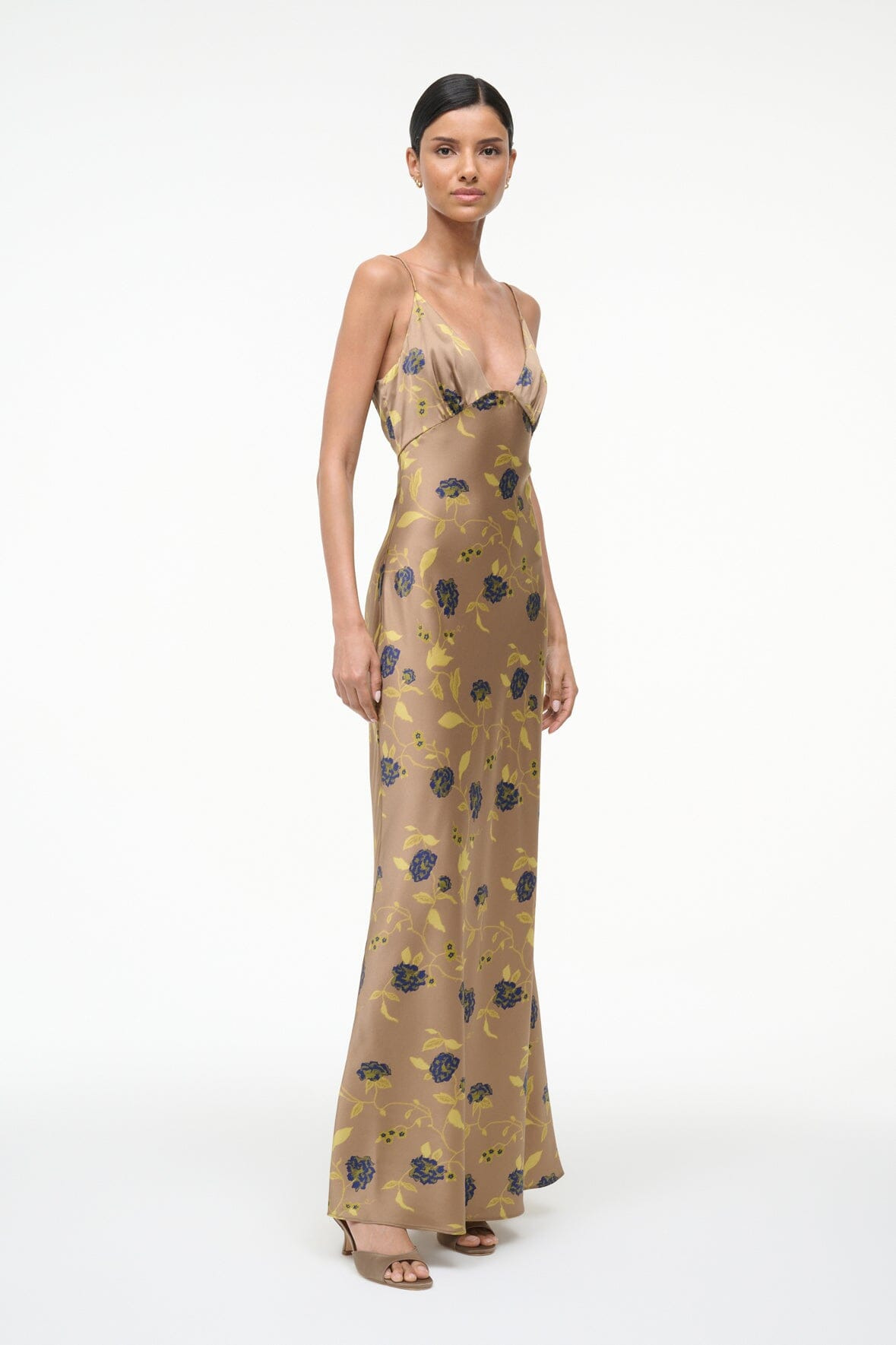 STAUD HANK SILK DRESS VINTAGE FLORAL - 5