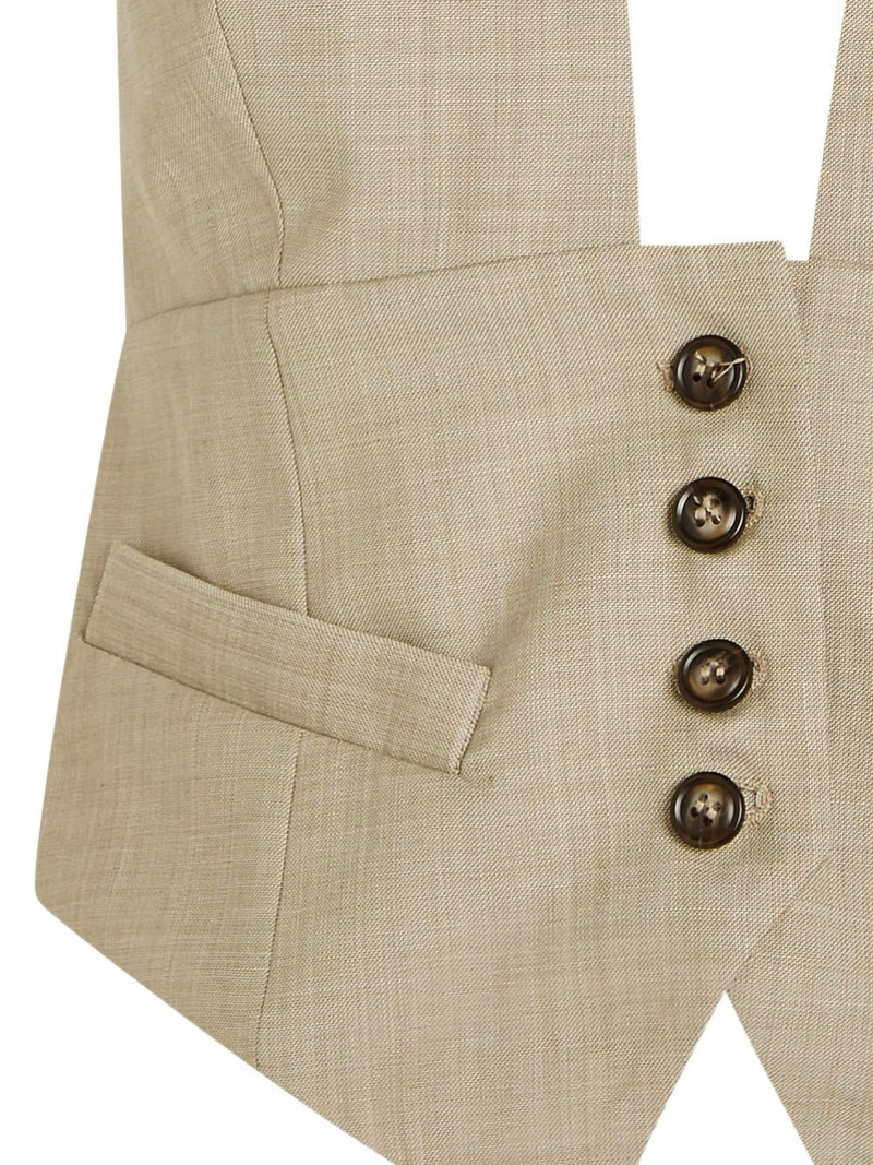 RONNY KOBO buttoned halter top outlook