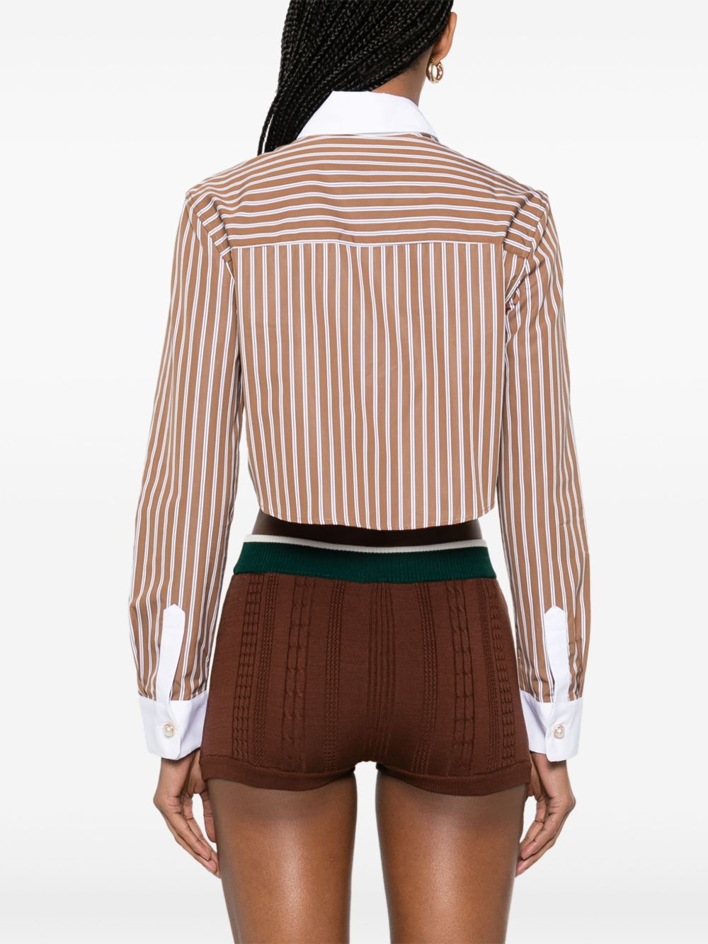 cotton striped shirt - 4