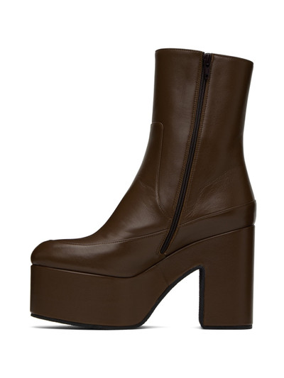 Dries Van Noten Brown Leather Boots outlook