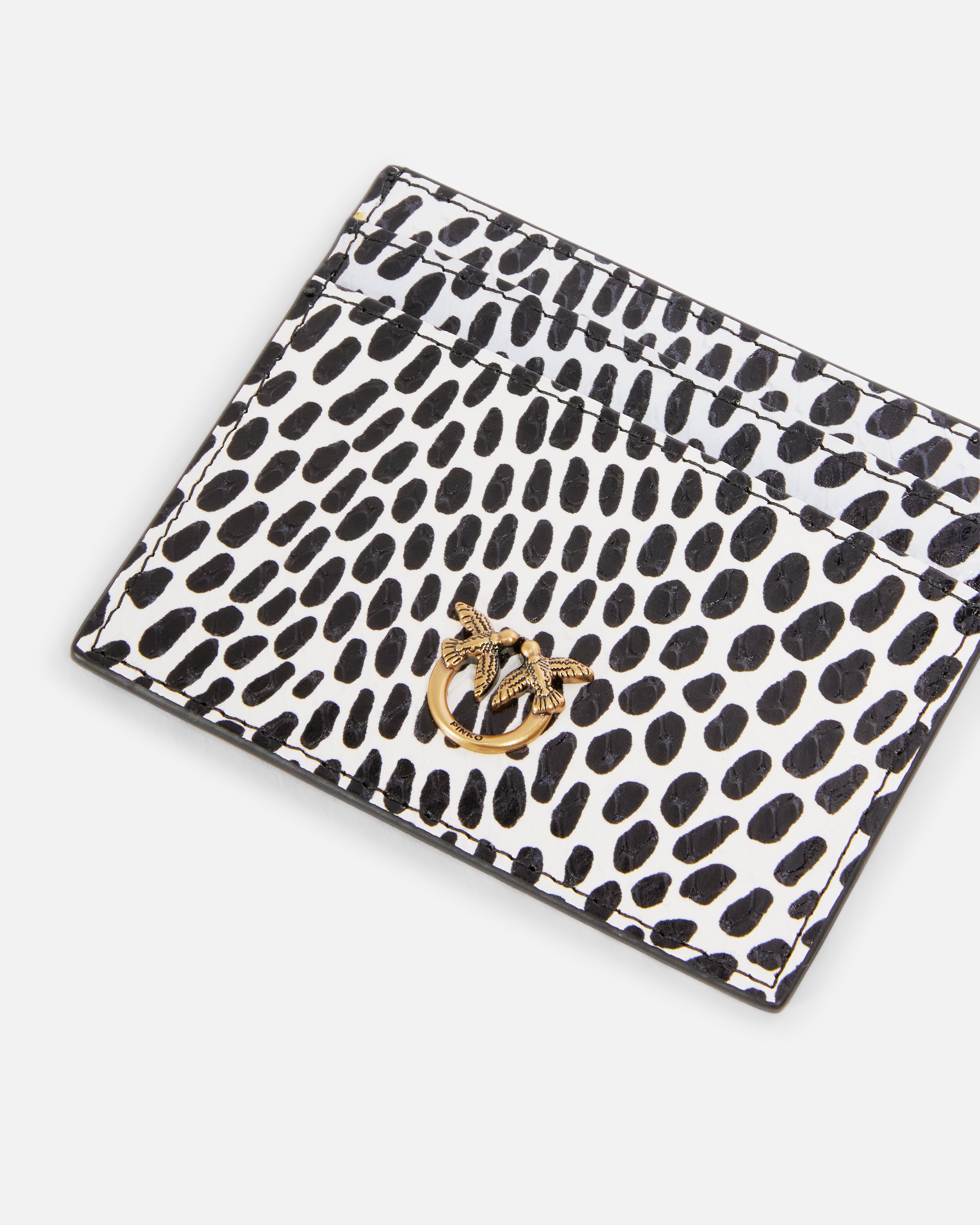REPTILE PRINT CARD HOLDER WITH POLKA DOTS - 4