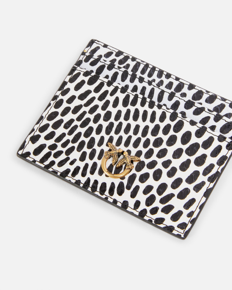 REPTILE PRINT CARD HOLDER WITH POLKA DOTS 4