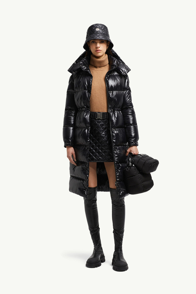 Moncler Cavettaz Hooded Long Down Jacket outlook