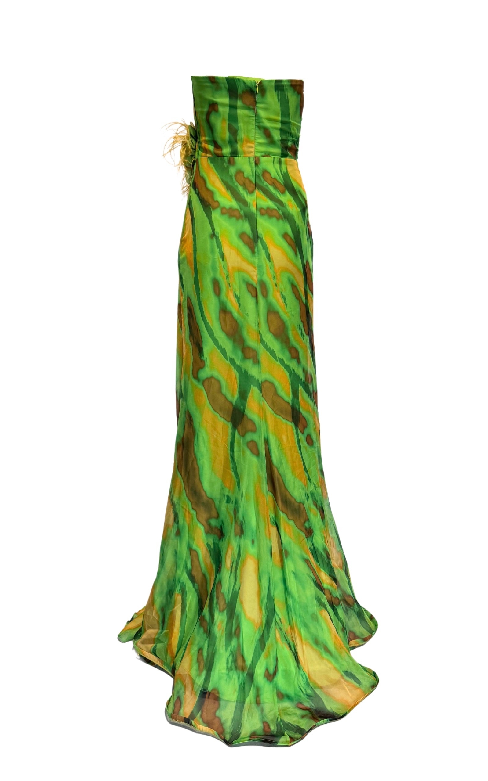 Dekolte - Strapless Green Cocktail Party Dress - 7
