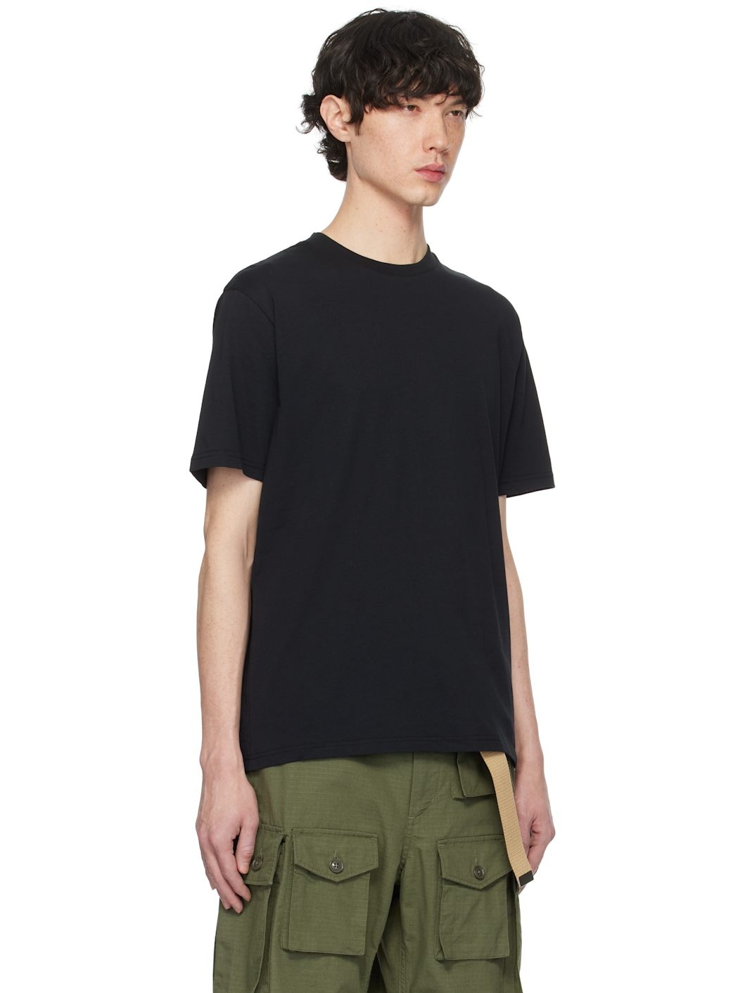 Two-Pack Black Standard Crew Neck T-shirts - 2