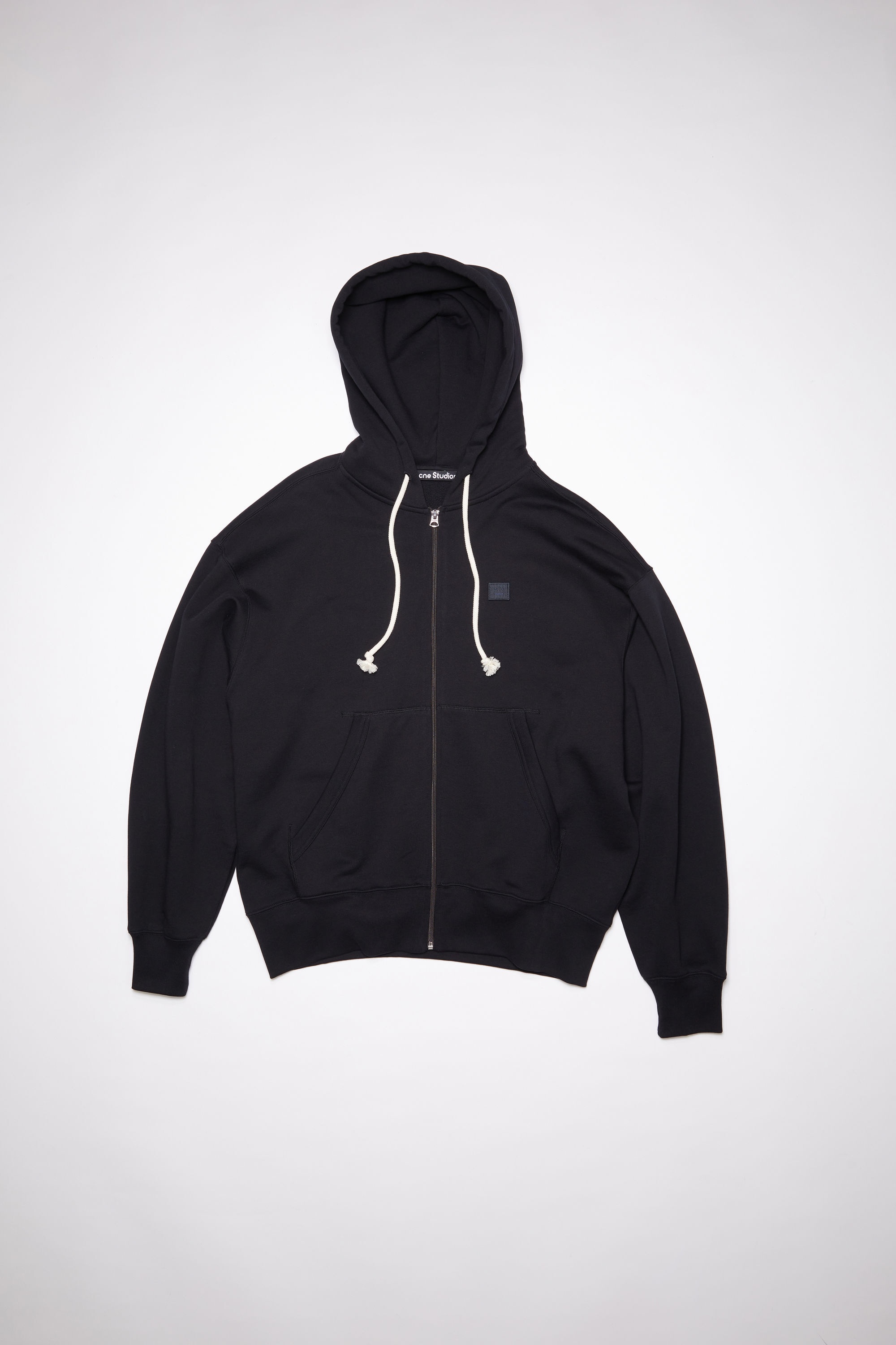 Hooded zippered sweatshirt - Black - 5