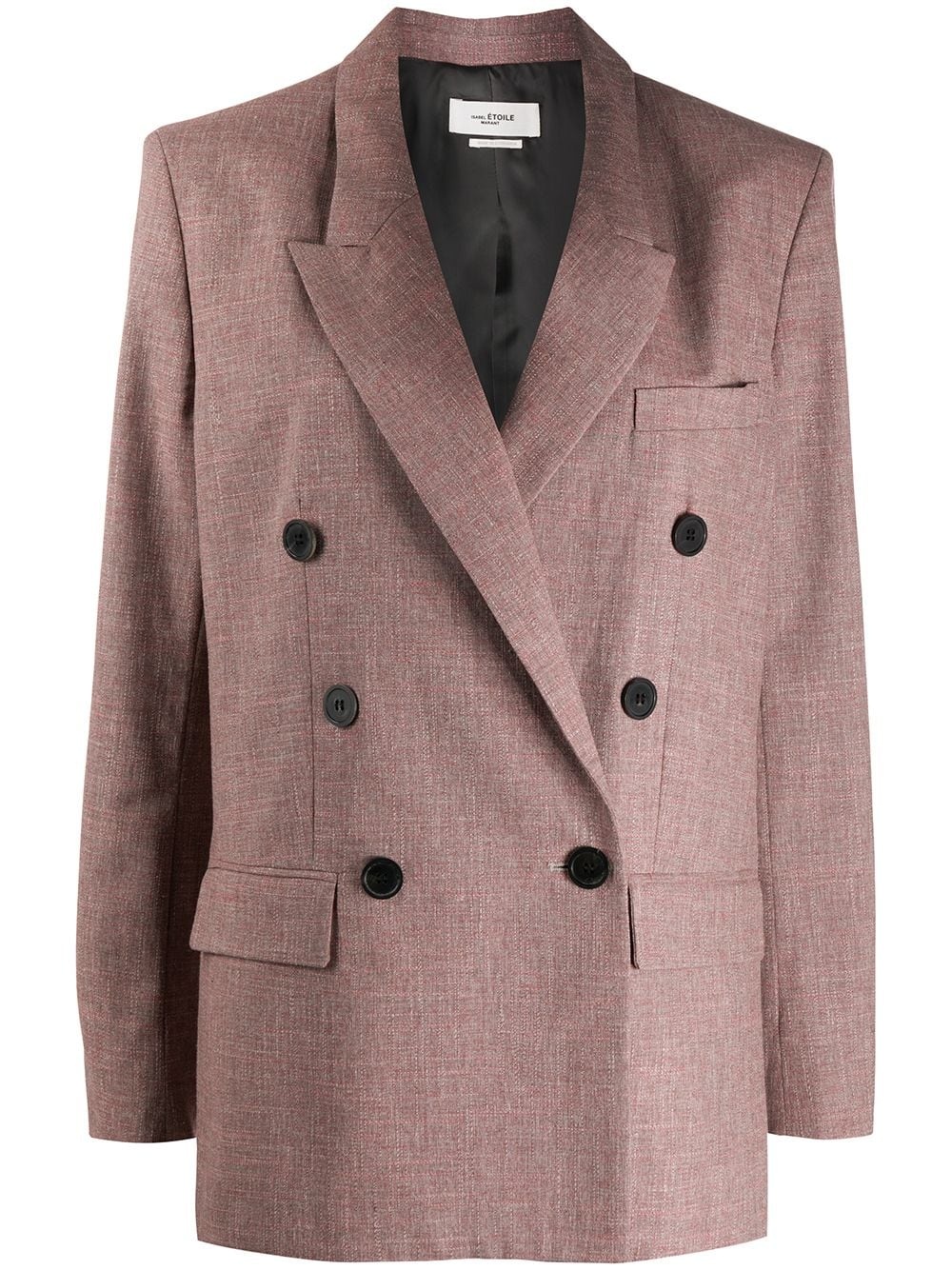 longline double-breasted blazer - 1