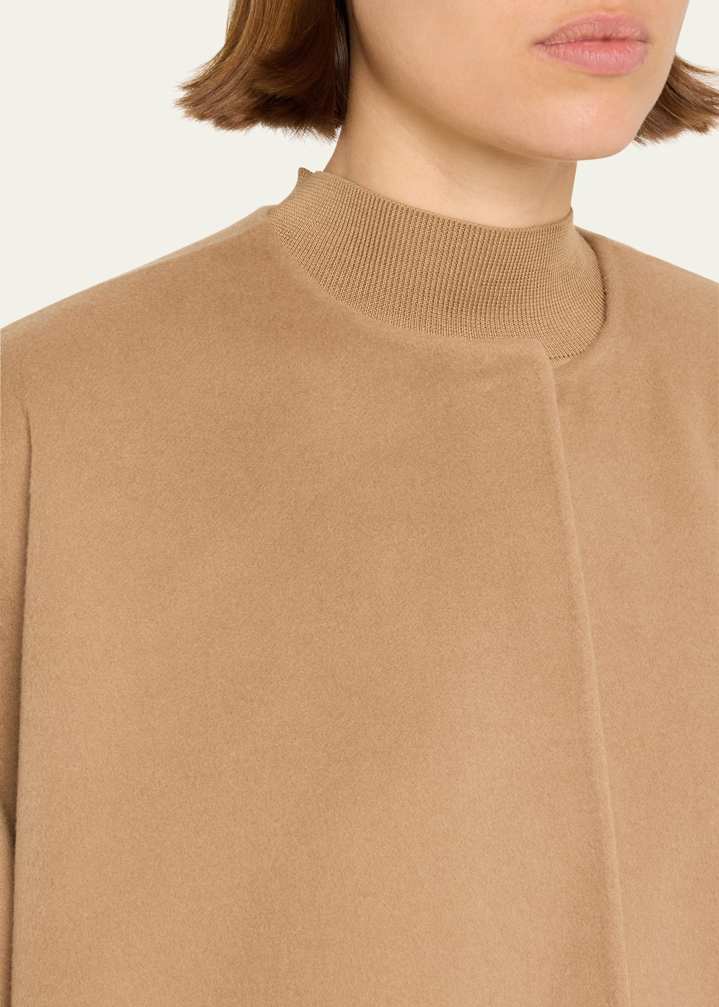 Fidele Kimono Sleeve Cashmere Jacket - 5