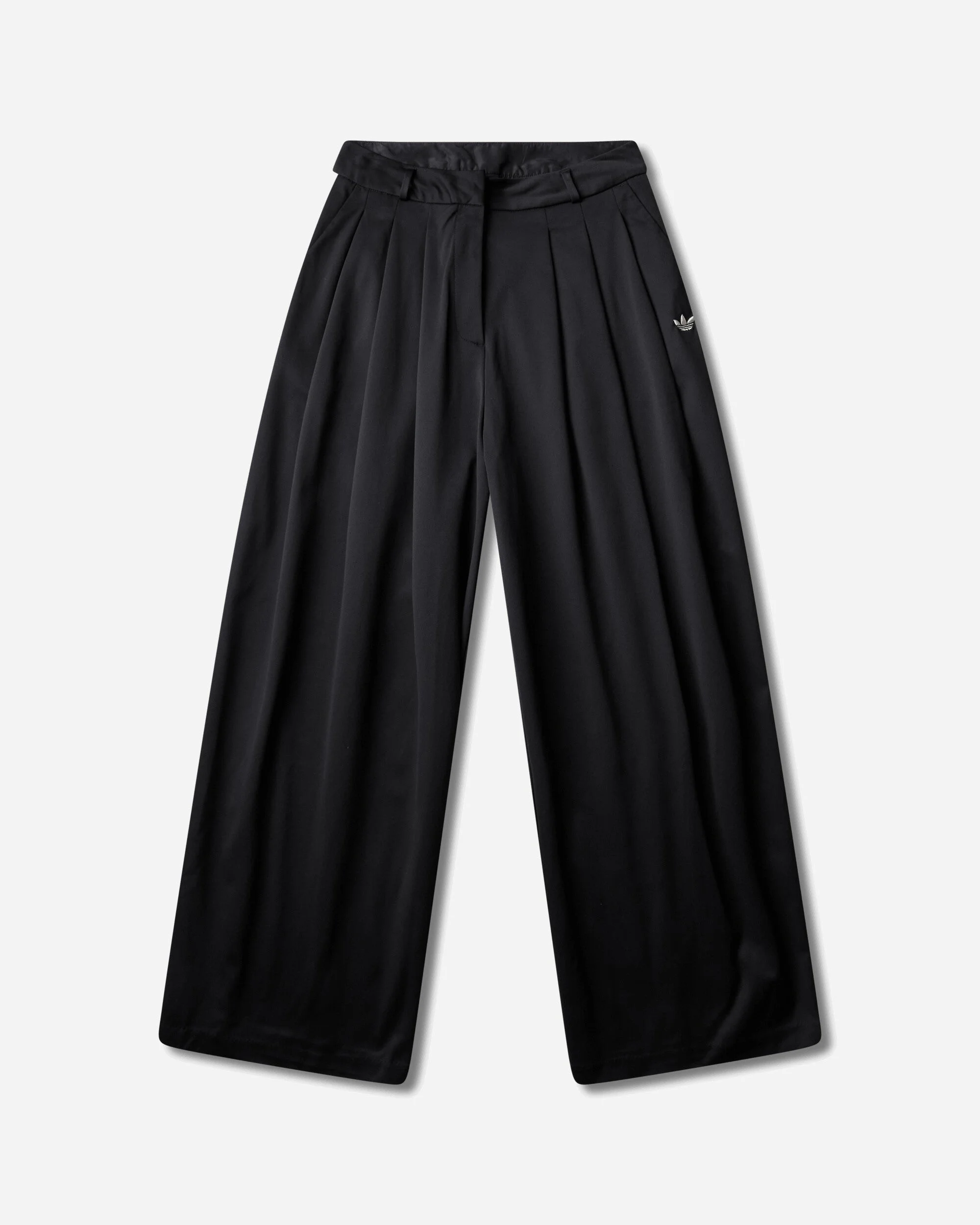 Women's Pleated Track Pants Black - 1