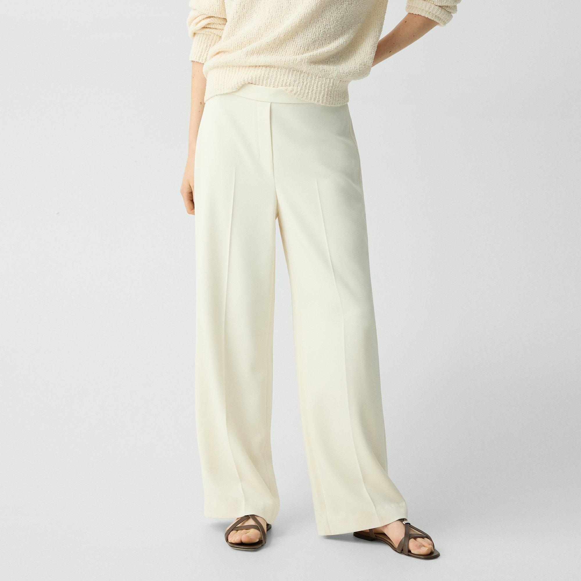 Wide-Leg Pull-On Pant in Admiral Crepe - 5