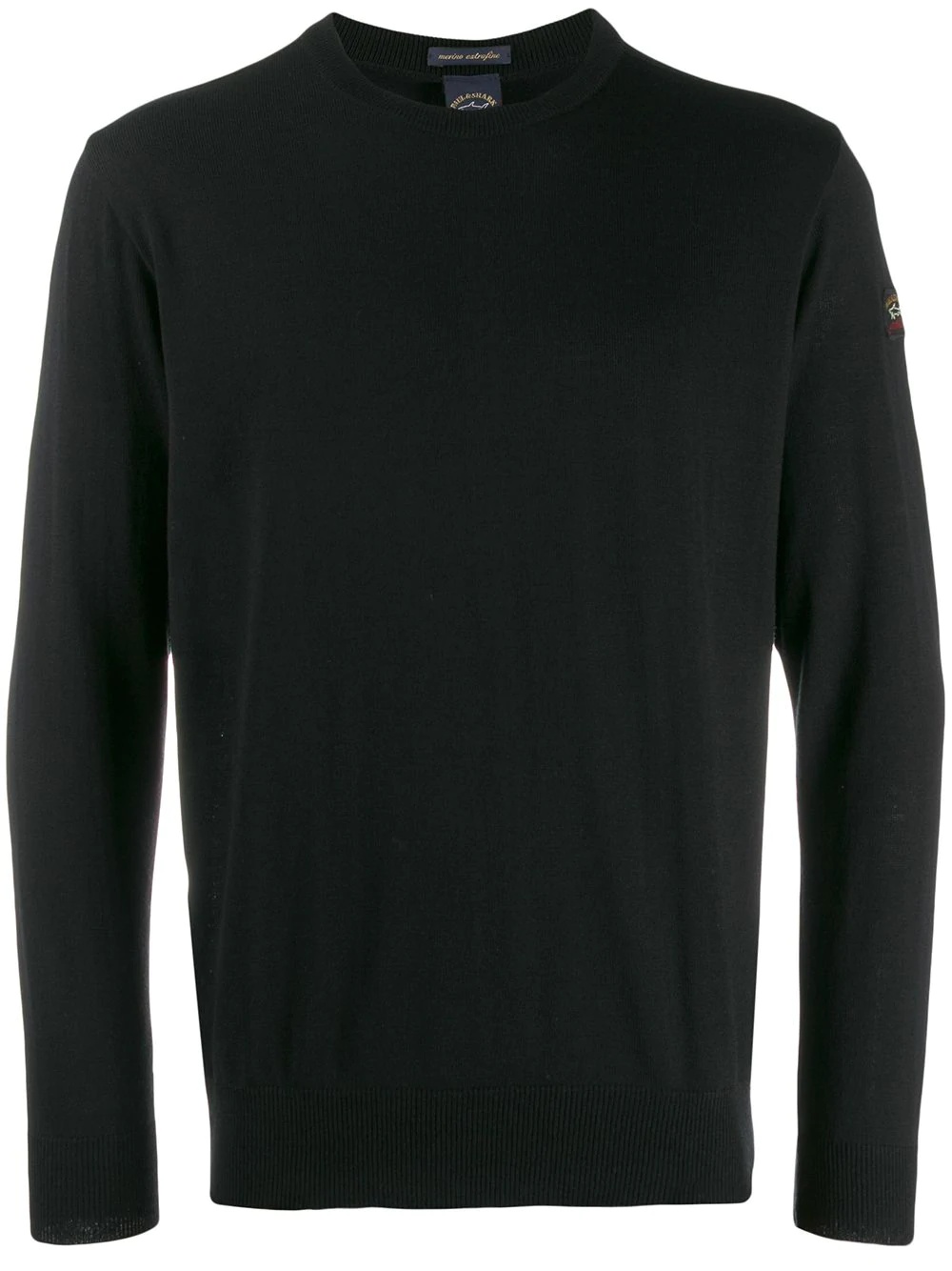sweatshirt with logo patch - 1