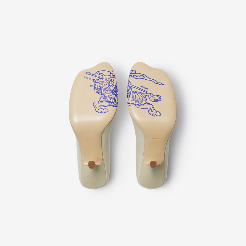 Leather Duck Pumps 6