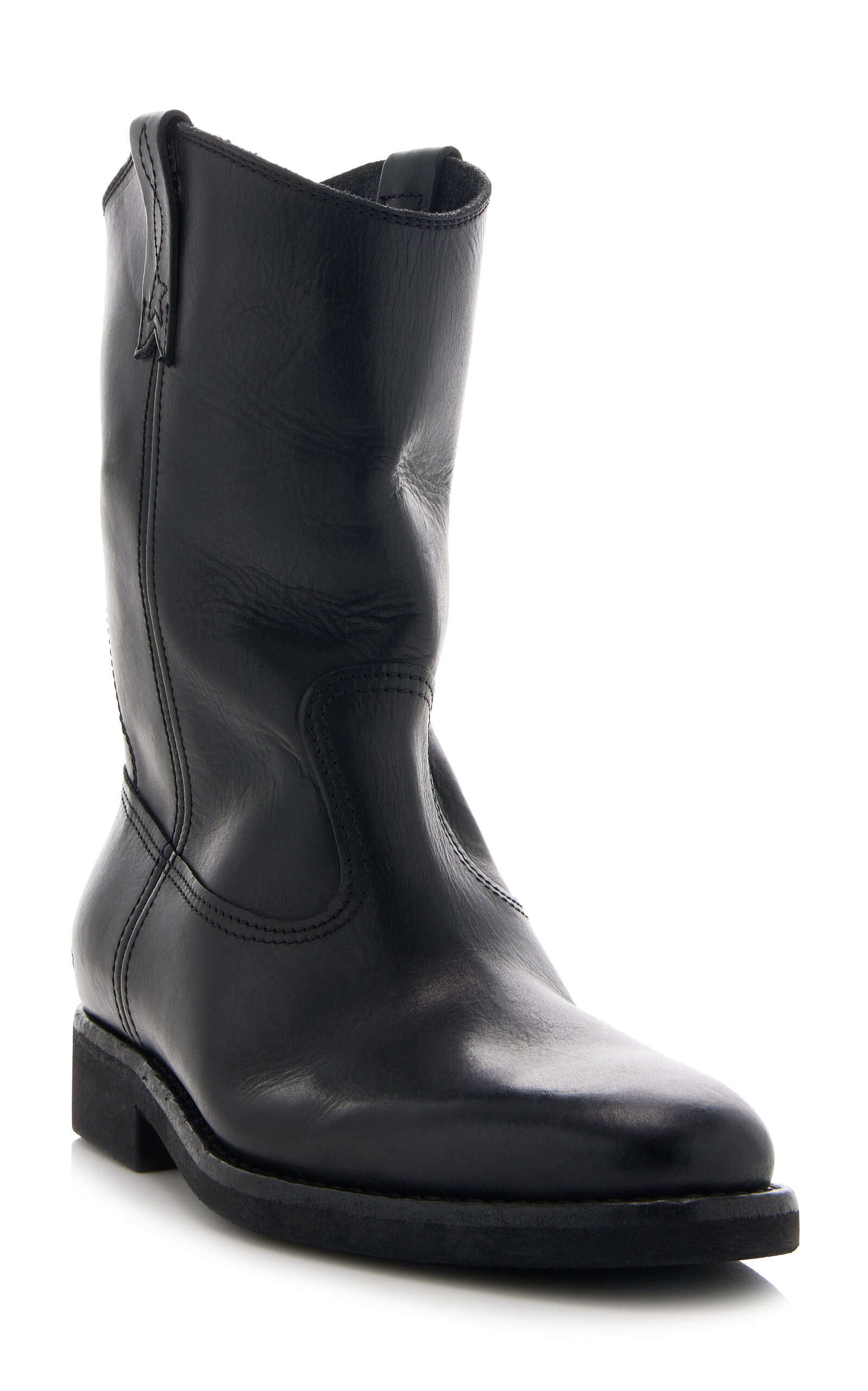 Biker Leather Boots black - 3