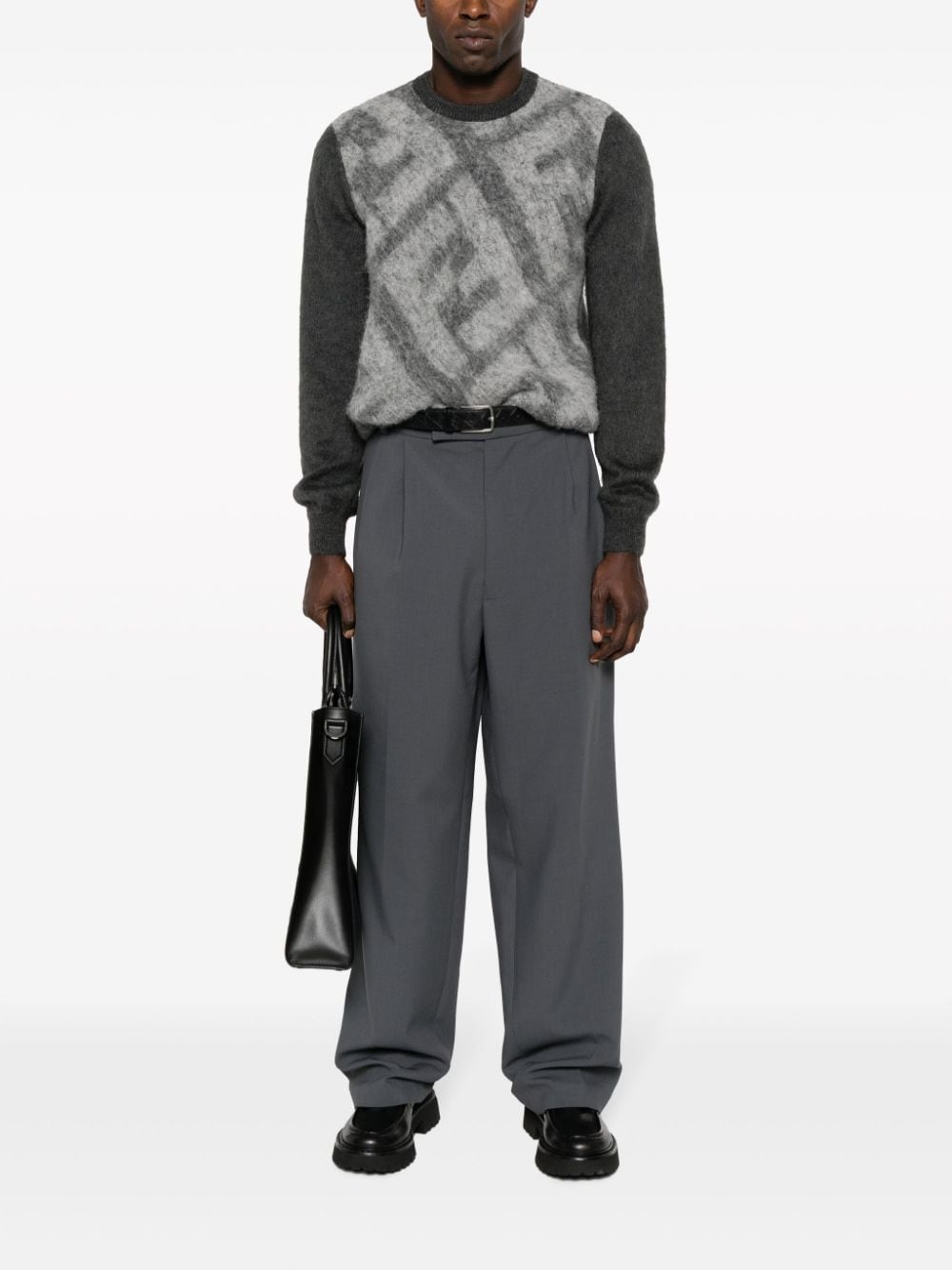 FF-motif knitted jumper - 2