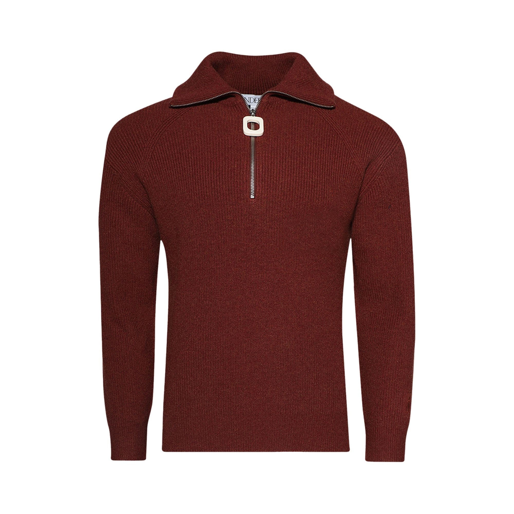 JW Anderson Half Zip Jumper 'Rust' - 1