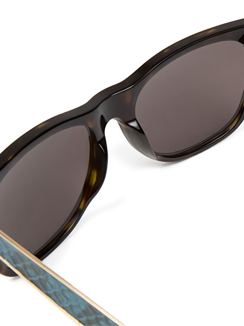 snakeskin-detail square sunglasses - 4