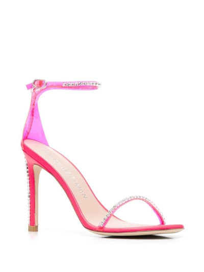 Stuart Weitzman crystal-embellished 120mm heel sandals outlook