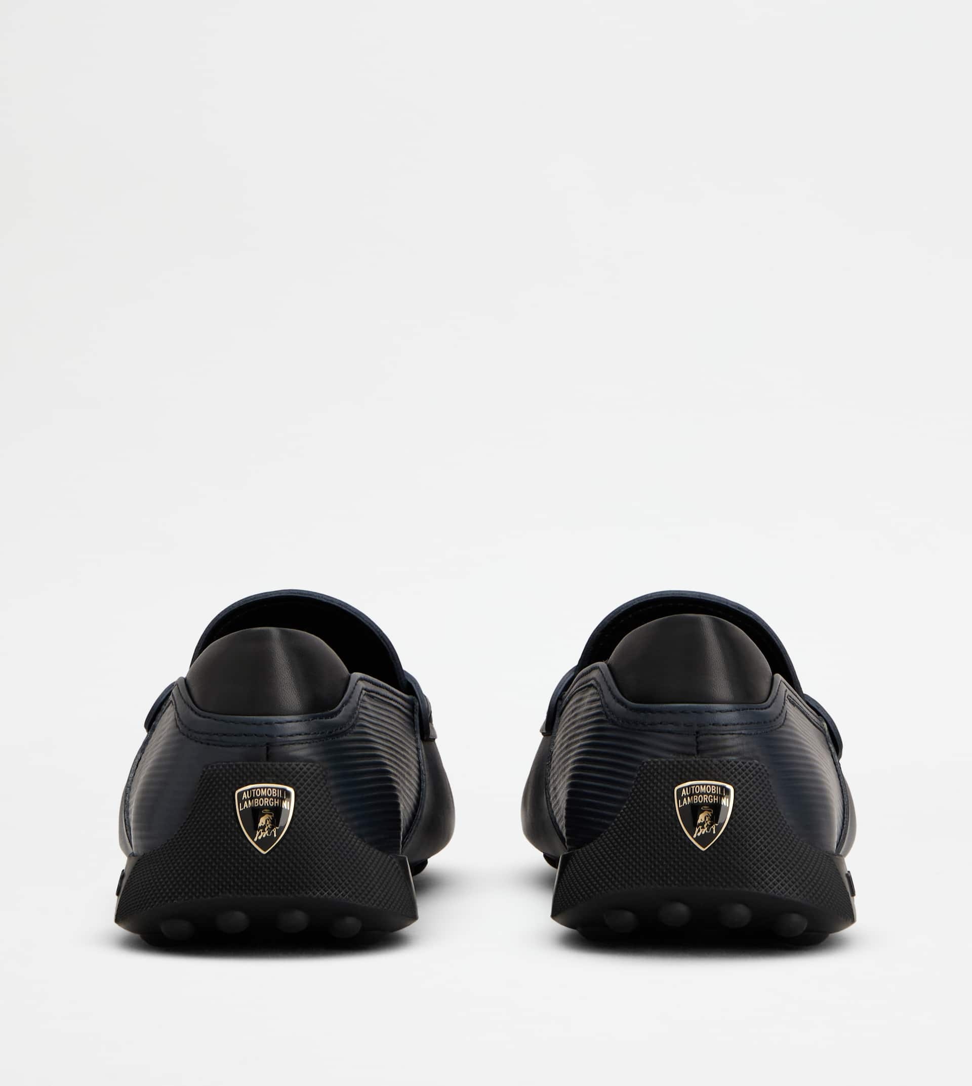 LOAFERS IN LEATHER - BLUE, BLACK - 3