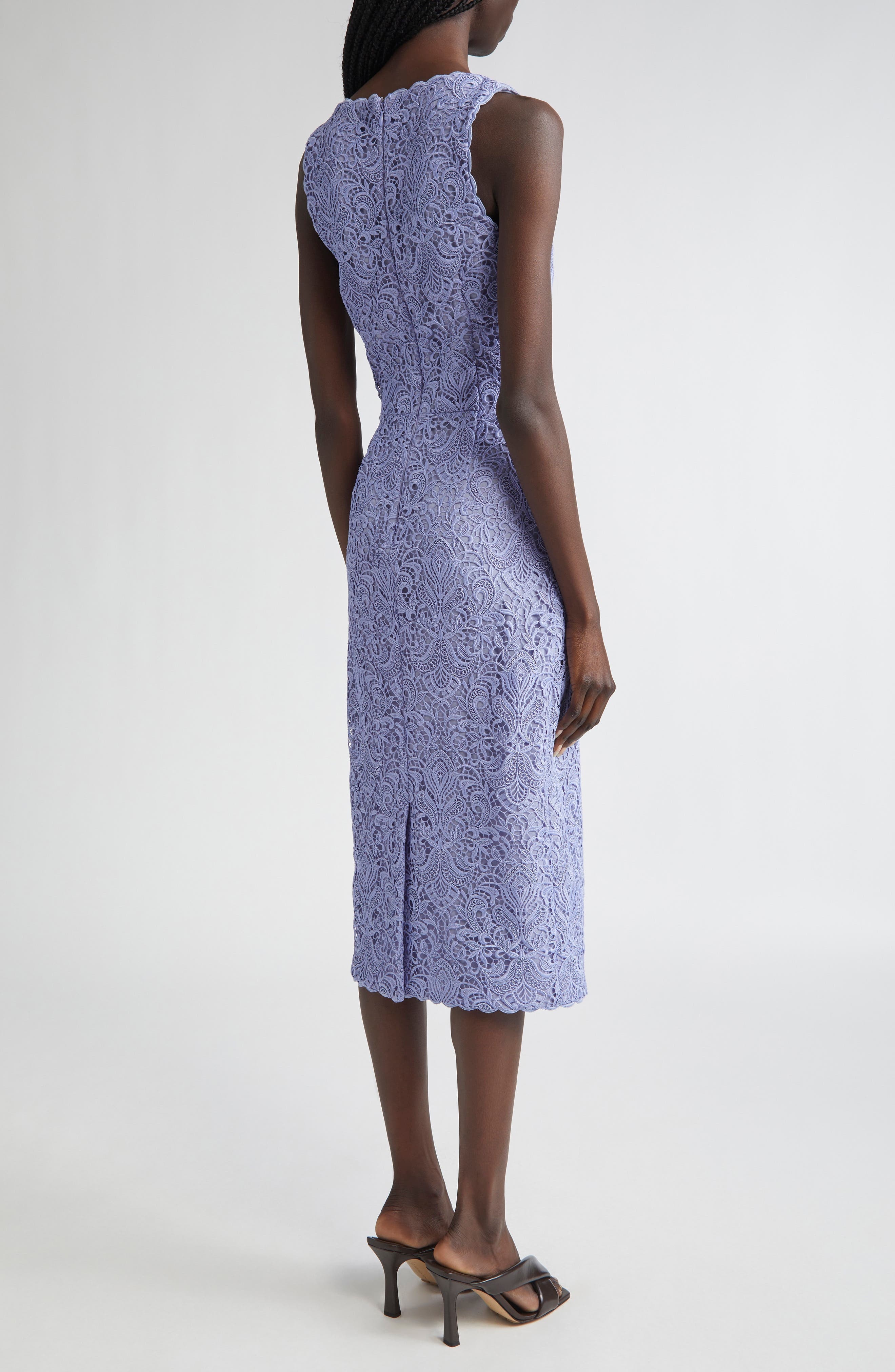 Etro Guipure Lace Midi Dress in Glicine 2 at Nordstrom - 3