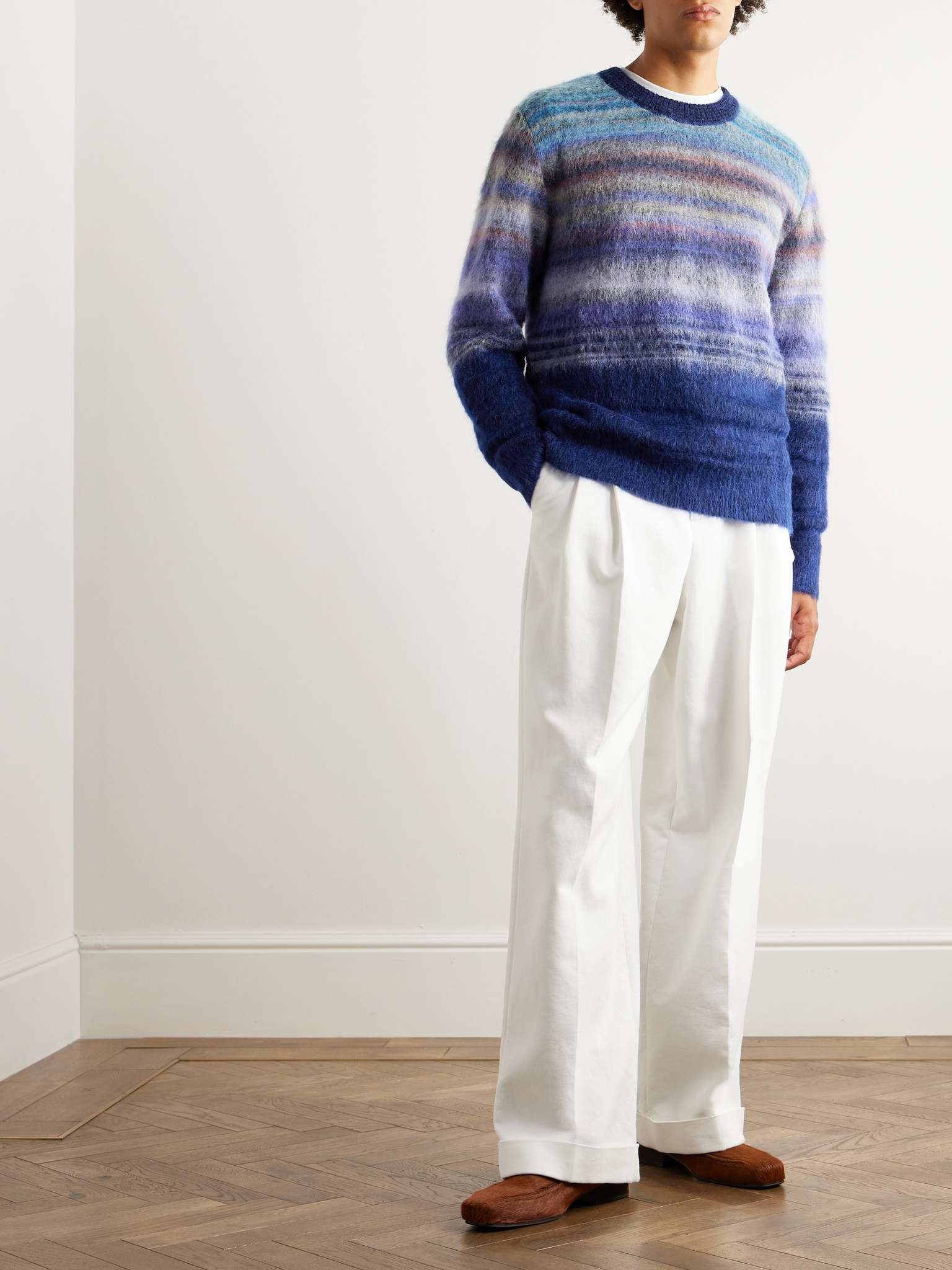 Space-Dyed Degradé Mohair Sweater - 2