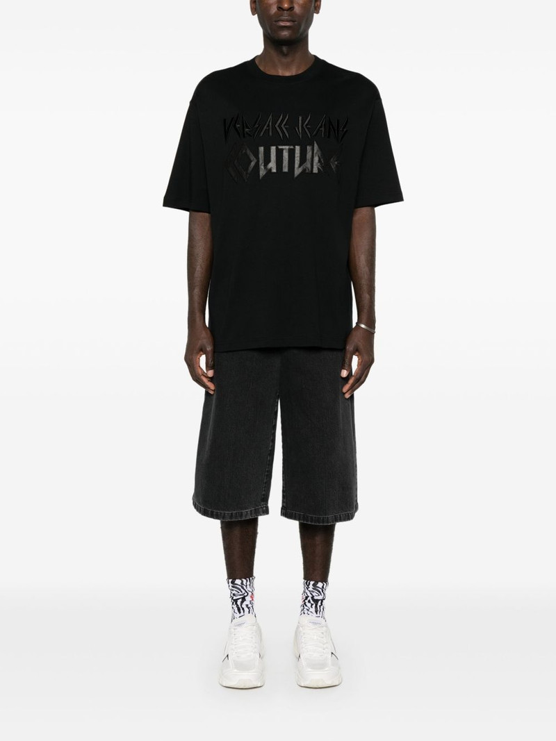 VERSACE JEANS COUTURE logo-embroidered T-shirt outlook