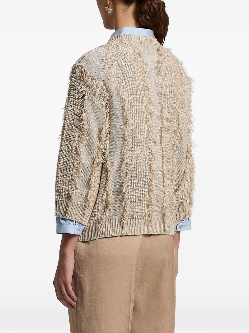 sequinned fringed sweater 3
