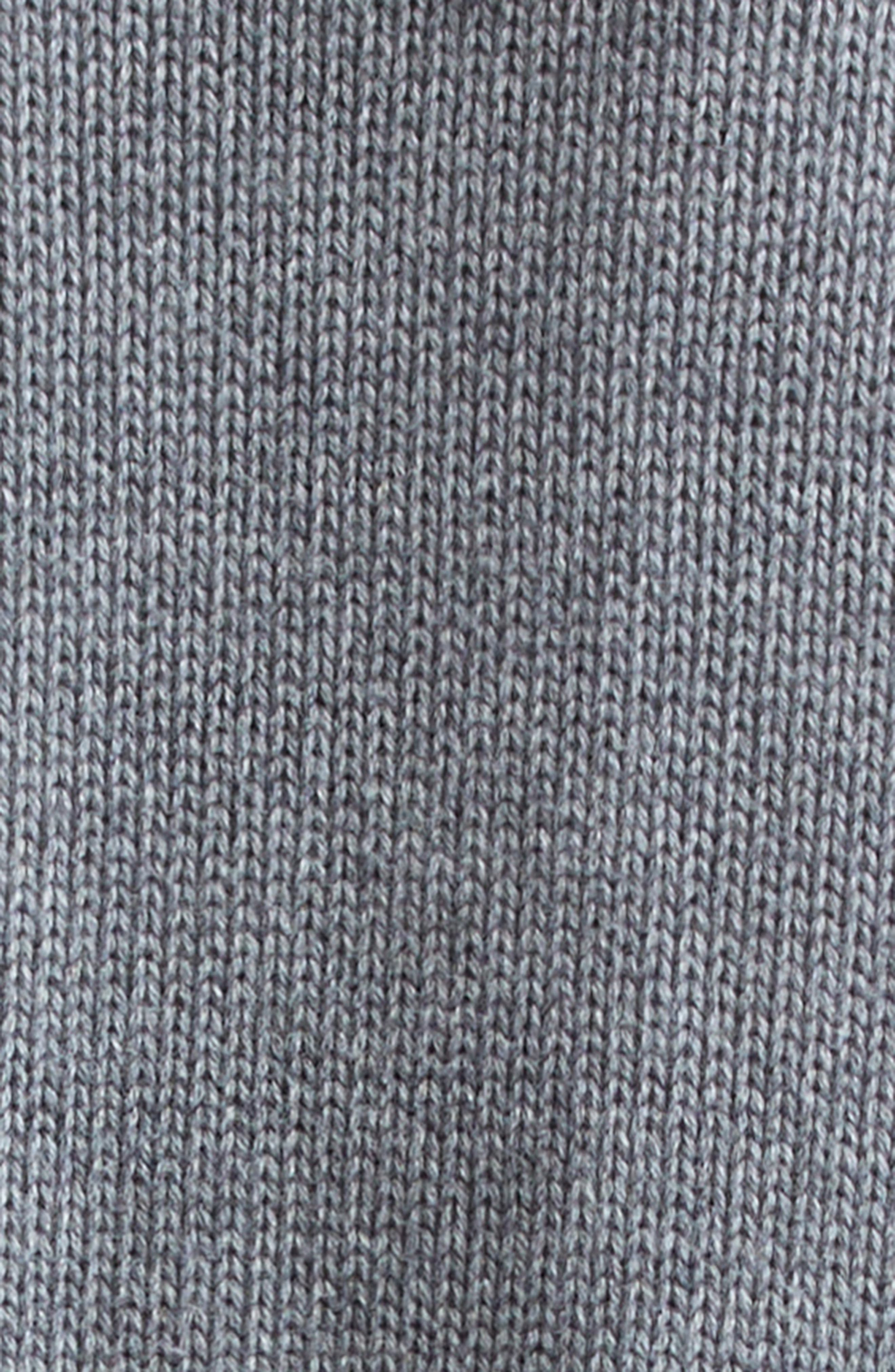 Area Distressed Crystal Cotton & Cashmere Cardigan in Heathered Grey at Nordstrom - 7