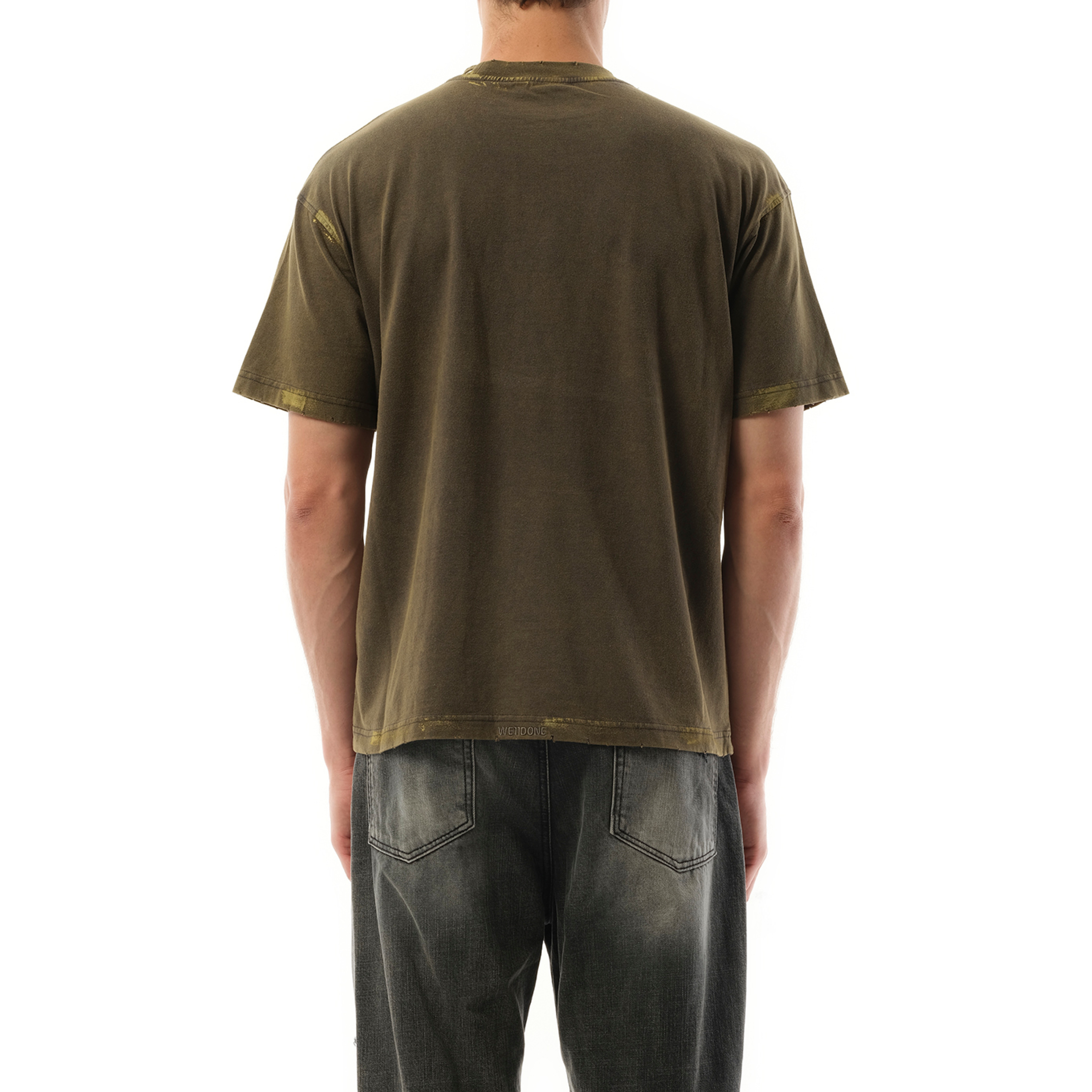 Piercing Detail T-Shirt in Charcoal - 6