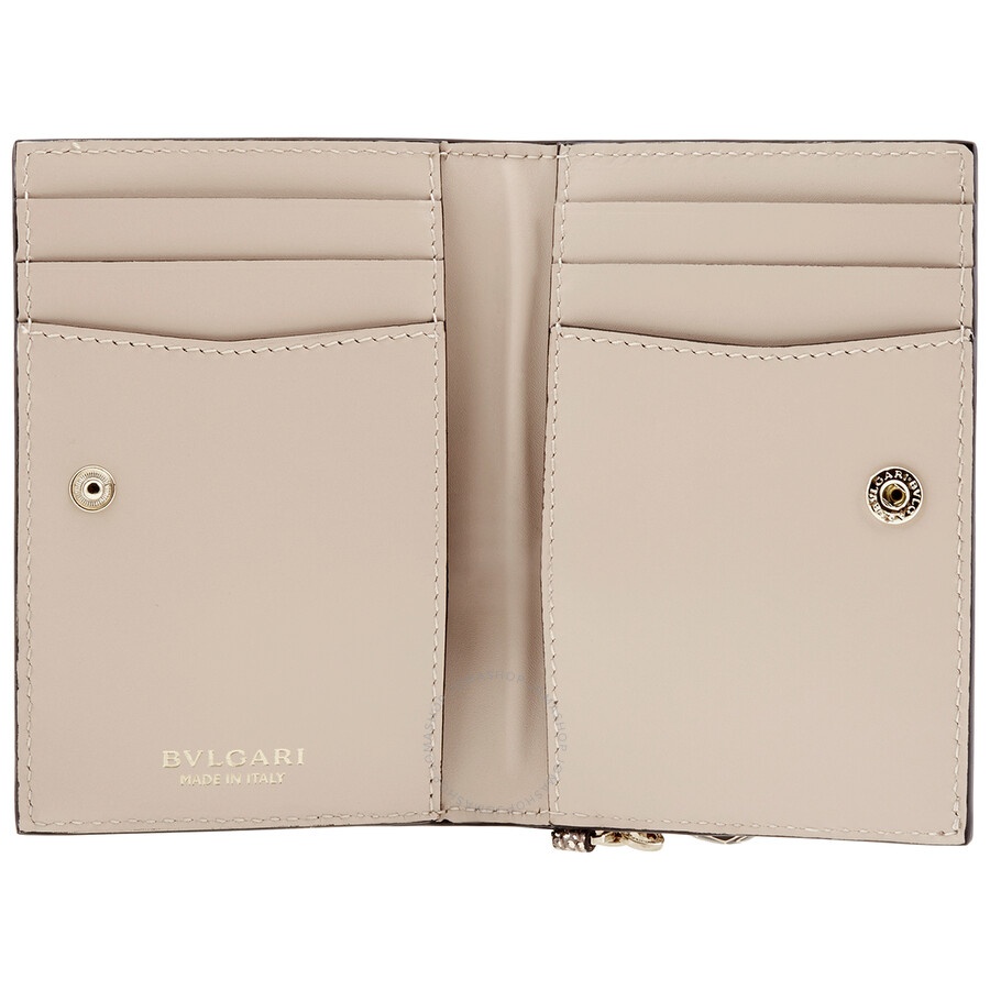 Bvlgari Serpenti Forever Card Holder- Beige - 4