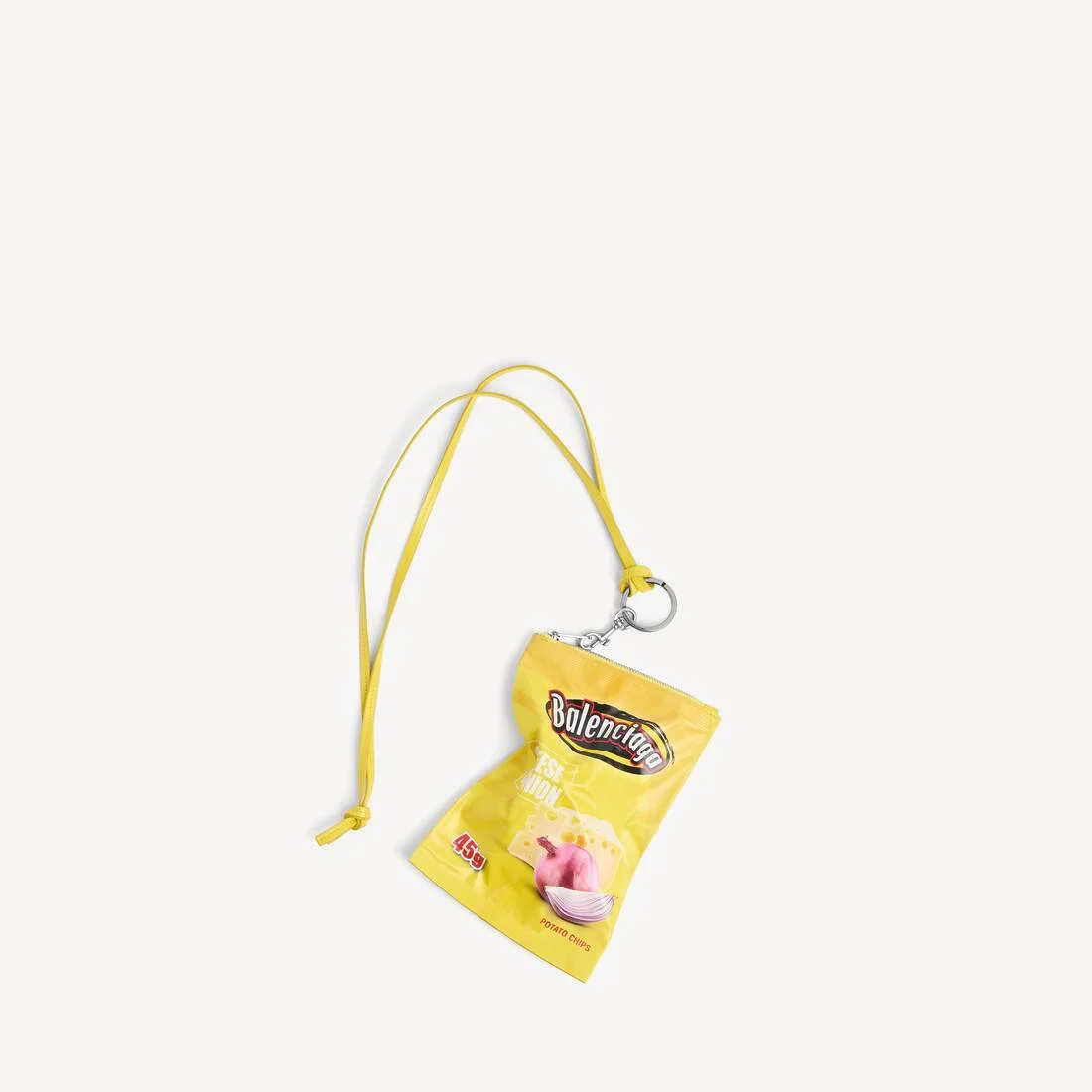 Chips Phone Holder Pouch in Yellow - 1