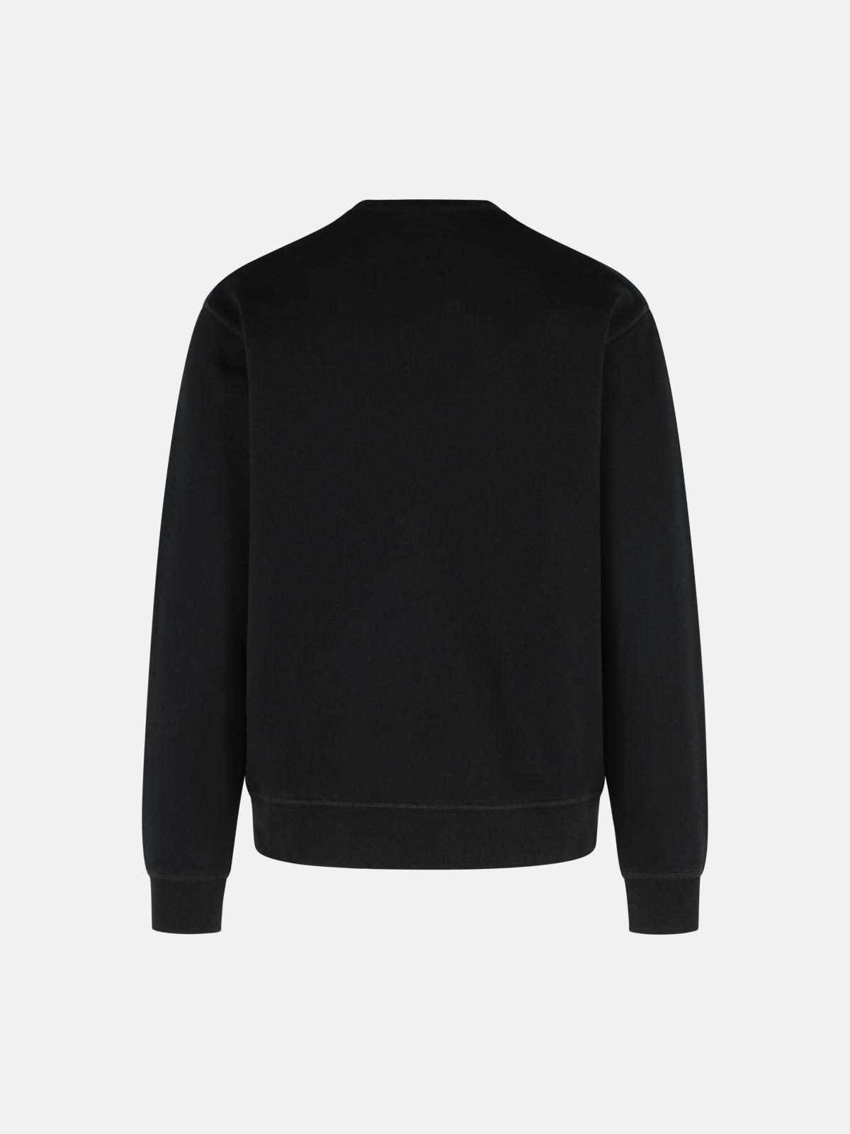 BLACK COTTON SWEATSHIRT - 3