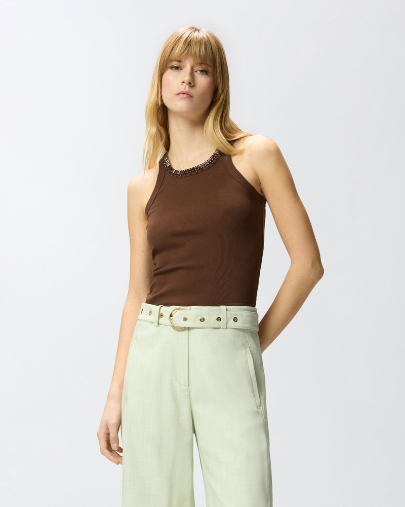 RIBBED TOP WITH BEJEWELLED EMBELLISHMENT 3
