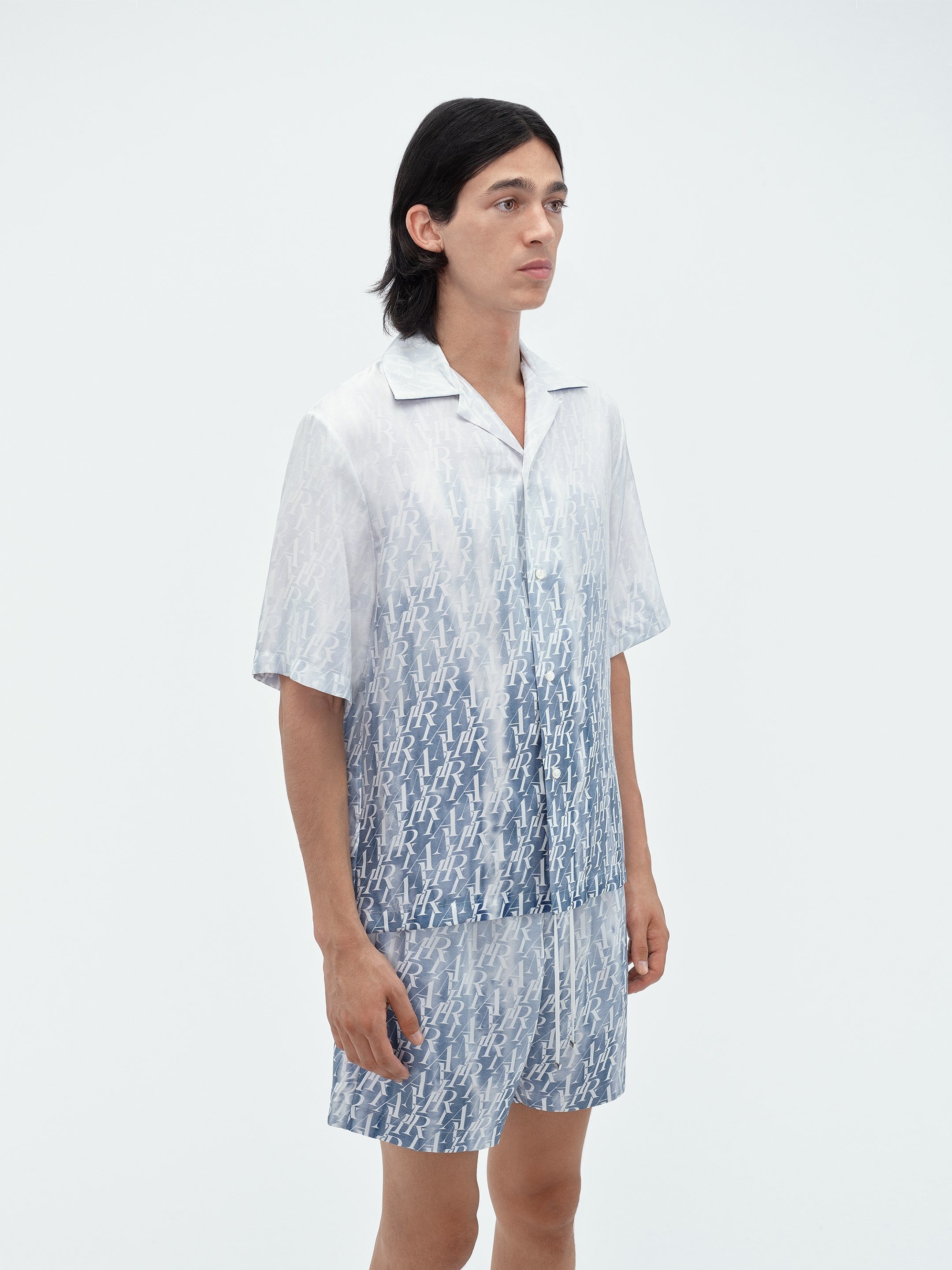 GRADIENT AMIRI REPEAT BOWLING SHIRT - 4